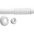 Tubo Ligacao Ajustavel Blukit 260mm Branco - Imagem 1