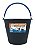 Balde Plastico 12l Metasul Preto - Imagem 1