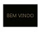 Capacho Kapazi 40cm X 60cm Preto Bem Vindo - Imagem 1