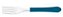 Garfo Tramontina Mesa Inox Leme Azul - Imagem 1