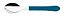 Colher Tramontina Cha Inox Leme Azul - Imagem 1
