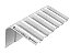 Cumeeira Shed Esquerda 75g 1100x6mm Imbralit - Imagem 1