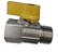 Registro Gas Bloq Mini 1/2x1/2 Npt Jackwal - Imagem 1