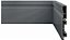 Rodape Ecovale Frisado 10,5cm Wpc Grafite 2,40m - Imagem 1