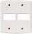 Emb Lux2 Placa Modular Branco 4x4 2 Posto Tramontina - Imagem 1