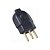 Plug Macho 3p 20a Tramontina Preto - Imagem 1