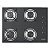 Cooktop Tramontina Gas Glass Brasil 4gg 55 - Imagem 1