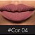 Batom Matte Cor 4 Rosa Nude Ref. 724 - Bella Brazil 4ml - Imagem 2