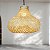 Luminária de Teto Lustre Pendente Bambu Luzza Porto Rico 39 Fio Preto - Imagem 1