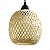 Luminária de Teto Lustre Pendente Bambu Luzza Maya 18 Fio Preto - Imagem 3