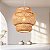 Luminária de Teto Lustre Pendente Bambu Luzza Cayman 35 Fio Branco - Imagem 1