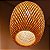 Luminária de Teto Lustre Pendente Bambu Luzza Saint Martin 36 Fio Branco - Imagem 5