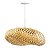 Luminária de Teto Lustre Pendente Bambu Luzza Honolulu 50 Fio Branco - Imagem 3