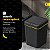 Lixeira Inteligente Yuna Mood Sense 13L Bateria Recarregável Suporte Sacos Interno Preto Dourado - Imagem 4