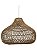 Lustre Rattan Luzza Gota Fio Branco - Imagem 3