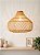 Lustre Rattan Luzza Gota Fio Branco - Imagem 1