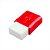 BORRACHA BRANCA FC MAX PEQUENA PLASTICA VERMEL BL.C/02 SM/107024 - FABER-CASTELL - Imagem 1