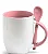 Caneca de Cerâmica Branca com Alça, Interior e Colher  Personalizado - Imagem 3