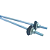 Haste Reta Para Telha + Porca 5/16 x 250mm Zincado Branco - Imagem 7