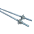 Haste Reta Para Telha + Porca 5/16 x 250mm Zincado Branco - Imagem 9