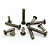 Rebite Maciço Cabeça Chata 1/8 x 3/16 Polido (3,2 x 4,8) - 1 Kg (Média 1673 Peças) - Imagem 1
