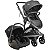 Conjunto Travel System Quantum Melange Preto Kiddo - Imagem 1