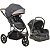 Conjunto Travel System Cinza Chumbo Trek com base tradicional - Kiddo - Imagem 1