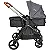 Conjunto Travel System Speedy Melange Grafite com Base Tradicional Kiddo - Imagem 8