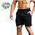 Bermuda Tactel Masculina Bolsos Leve Academia Praia Treino FBK3H8T3U - Imagem 1