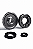 Conjunto Rolamento e Placa de Partida Com Retentor Fym 250 Shark 250 Shineray Xy 250 Custom - Imagem 1