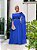 Vestido Longo Azul Ombro a Ombro - Imagem 1