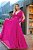 Vestido Longo Rosa Festa Liso - Imagem 3