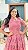 Vestido em Laise Bordada (Rosa) - Imagem 2