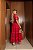 Vestido Chiffon detalhes no Guipir - Vermelho - Imagem 4