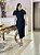 Vestido Tweed detalhe Flor - Preto - Imagem 1