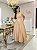 Vestido Cloe Gola Alta - Bege - Imagem 4