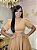 Vestido Cloe Gola Alta - Bege - Imagem 3