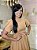 Vestido Cloe Gola Alta - Bege - Imagem 5