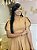 Vestido Cloe Gola Alta - Bege - Imagem 6