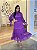 Vestido Mídi Chiffon com Guipir - Uva - Imagem 2