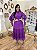 Vestido Mídi Chiffon com Guipir - Uva - Imagem 1