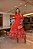 Vestido Midi com Bordado Richelieu Contrastante - Imagem 1