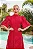 Samara - Vestido Midi em Renda com Guipir vermelho - Imagem 3