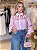 Camisa bordada rosa - Imagem 1