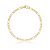 Pulseira MyTime Elos Lisos Batidos Folheado a Ouro 18k FPL0015 - Imagem 1