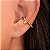 Brinco Piercing Folheado Ear Hook com Zircônia - Imagem 1