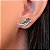 Brinco Folheado Ear Cuff 3 Cristais e Zircônias em Baixo - Imagem 1