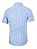 Camisa Masculina Xadrez Azul e Branco - Imagem 2