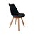 Cadeira de Jantar Saarinen Wood Preta - Imagem 1