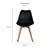 Cadeira de Jantar Saarinen Wood Preta - Imagem 3